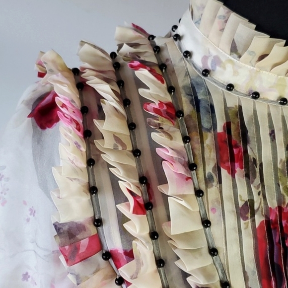 Zimmermann Mischief Tuck Beaded Blouse + Skirt S/S 2016 - Picture 6 of 13